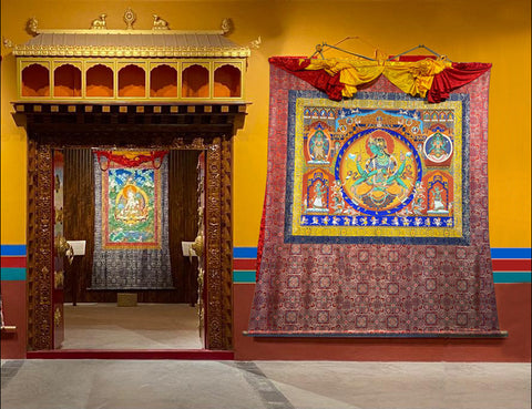 4-5 Feet Alchi Tara in Celestial Abode (8-10 Feet with silk mount)