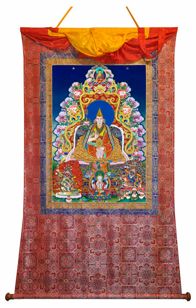 Его Святейшество Далай-лама XIV с Нечунгом и Палден Лхамо