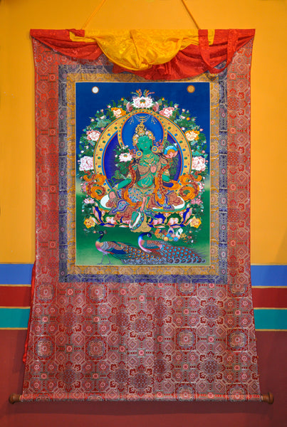 4-5 Feet Dharamshala Tara (8-10 Feet with silk mount)