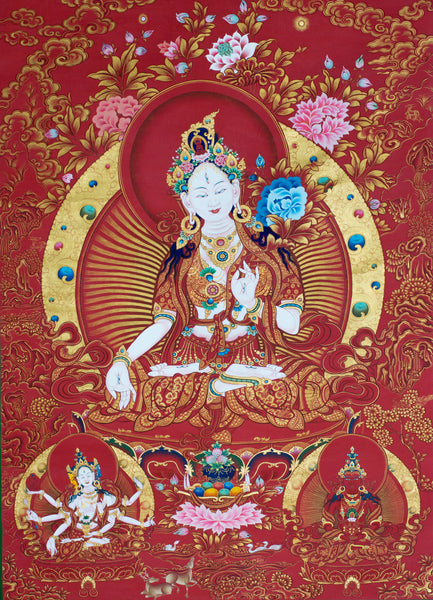 White Tara with Amityus and Ushnishavijaya