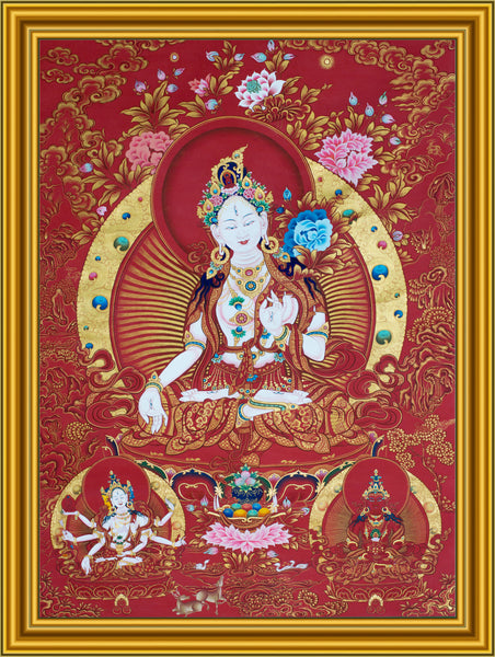 White Tara with Amityus and Ushnishavijaya